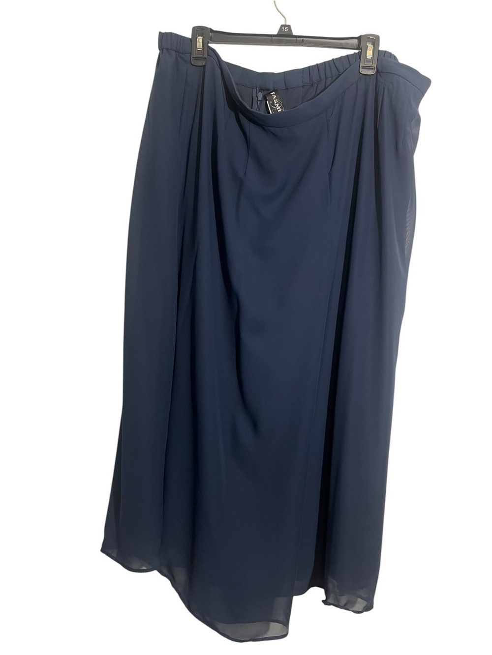 Jasmine Navy Chiffon wide leg pants